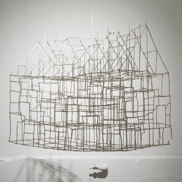 纸张黏土，50X40X50厘米，2016